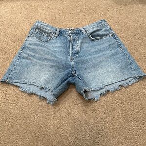Denim Forum Ex Boyfriend MIDI Short Blue Jean Shorts